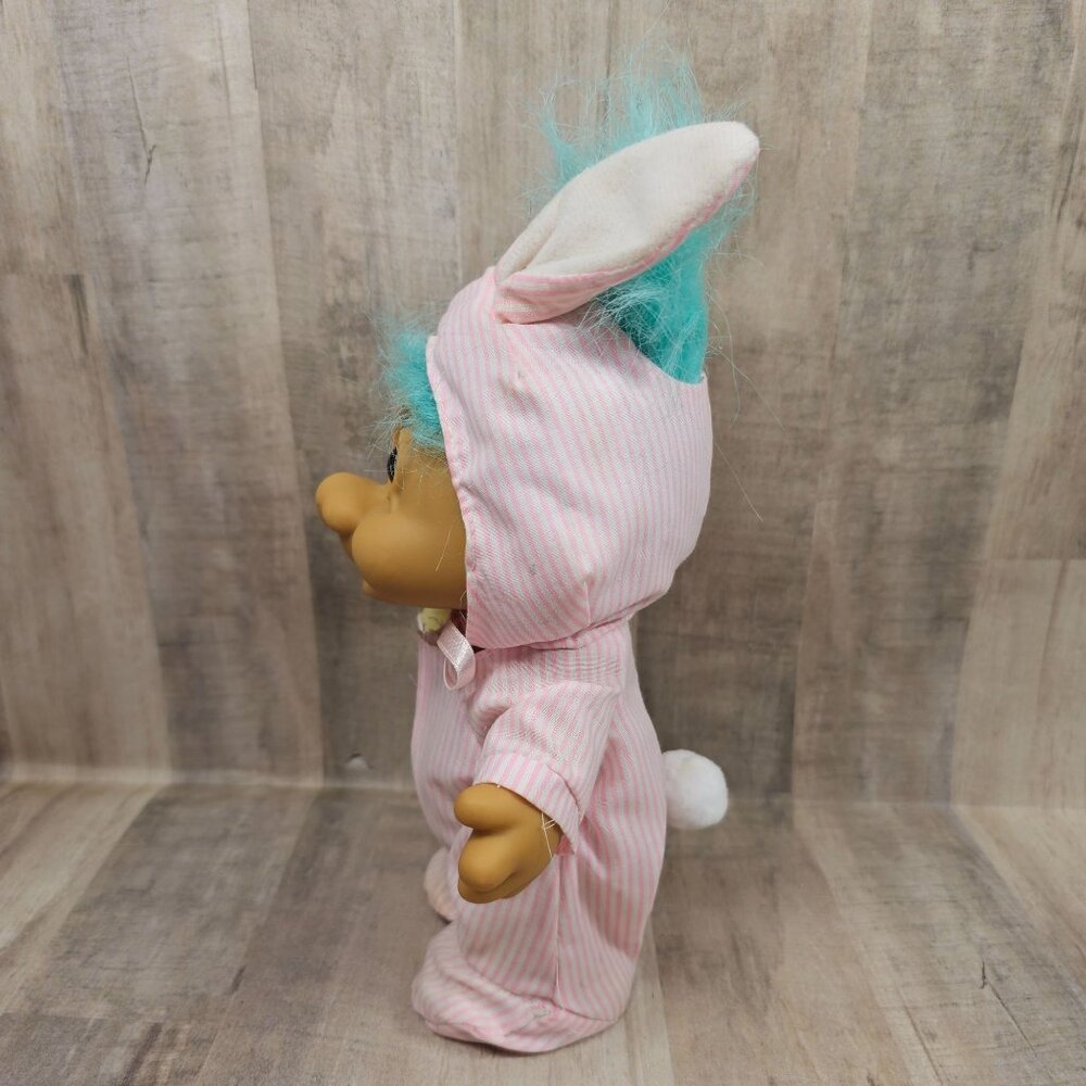 Troll Easter Bunny Russ Doll Bunny Blue Hair - Picture 2 of 9